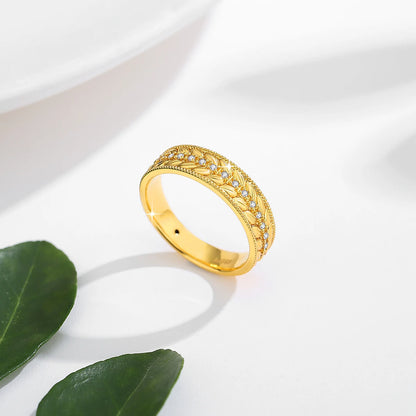 Genuine 100% 18K Gold Ring AU750 Moissanite Diamond Ring for Man Women Wedding Anniversary Engagement Gift High Jewelry