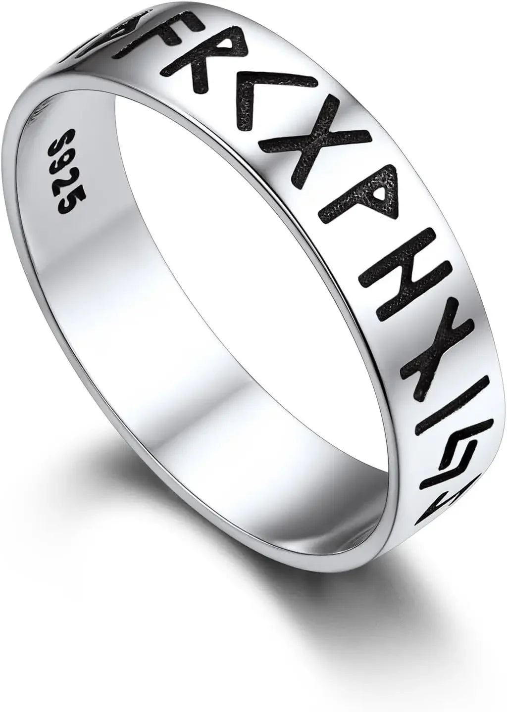 U7 925 Sterling Silver Unisex Rings 5mm-8mm Pattern Band Curb Link Chain Celtic Classic Plain Wedding Anniversary Couple Jewelry