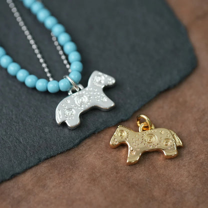6PCS Gold Plated Brass Retro Ethnic Pattern Totem Animal Pendant Jewelry DIY Handmade Material Accessories Making Supplies
