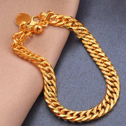 Gold Color men's bracelet Girls Wedding Bracelet Bangles African Bridal  Jewelery Bijoux Femme wedding Bangles jewelry