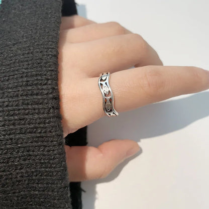 Buyee 925 Sterling Silver Ring Finger Cute Fish Simple Open Ring for Woman Man Fashion Animal Fine Jewelry Circle with Box