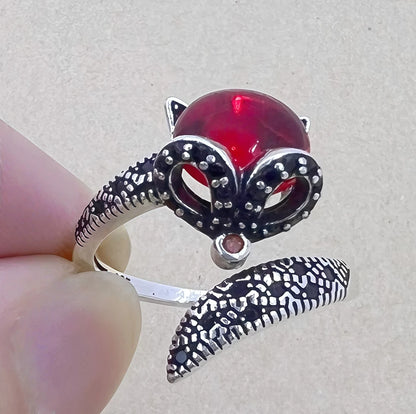 New 925 Sterling Silver Ring 5A Zircon Fox Rings for Women Wedding Jewelry Engagement Charm Fashion High Quality Party Gifts