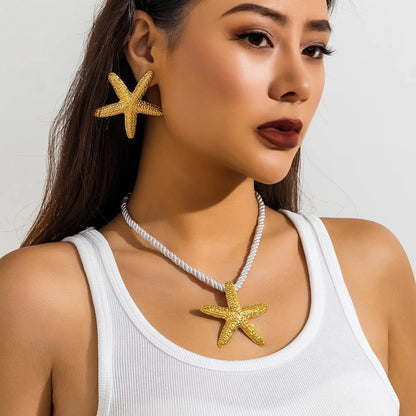 Sandy Wind Starfish Pendant Necklace Exaggerate Gioielli Hot Jewerlry Envio Gratis