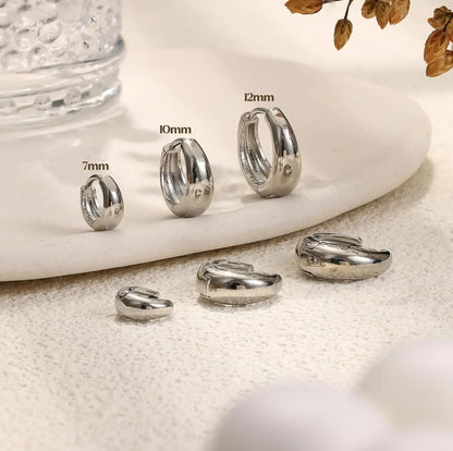 3 Paia Orecchini Cerchio Donna Orecchini Cerchio Oro Placcato 14K Orecchini Cerchio Argento