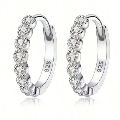 Perfect Pair of Mini Stud Earrings: Sleek Silver Design, Versatile for Daily & Party Wear