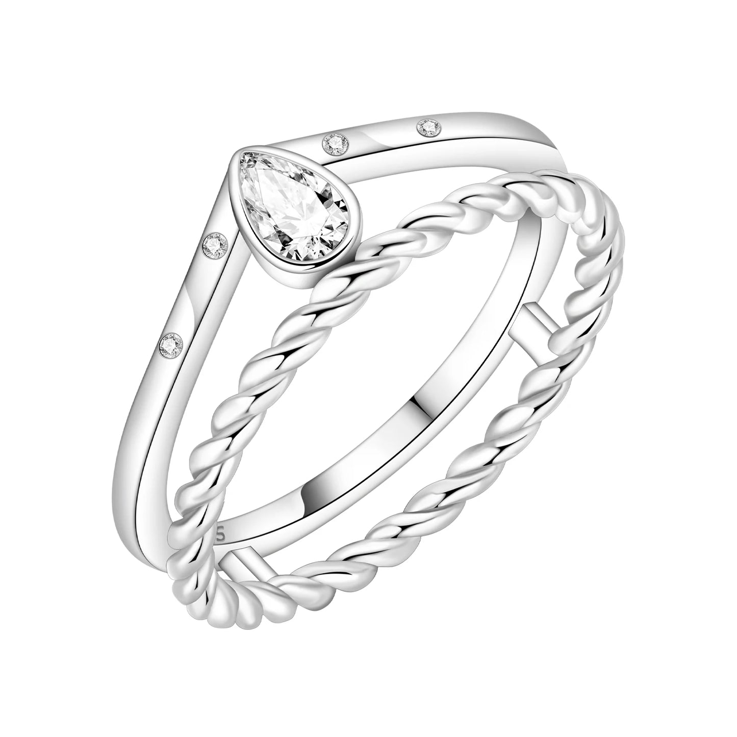 PANPOKI S925 Sterling Silver Panda Animal Closed Ring For Women Finger Ring Personality Jewelry Party Trendy Gifts