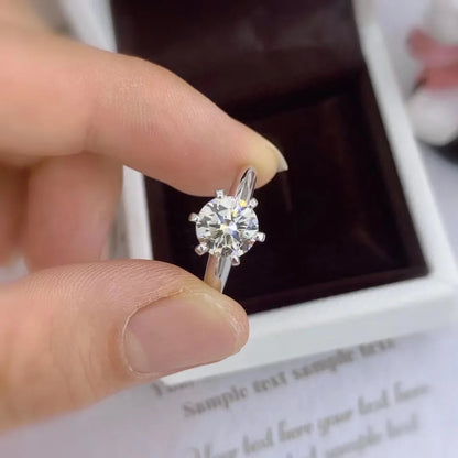 Charm 925 Sterling Silver Rings For woman Shining crystal adjustable size Fashion Gifts engagement wedding high quality Jewelry