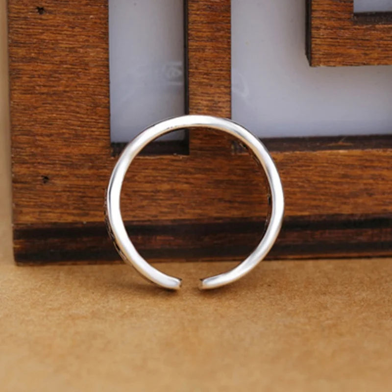 Buyee 925 Sterling Silver Ring Finger Cute Fish Simple Open Ring for Woman Man Fashion Animal Fine Jewelry Circle with Box