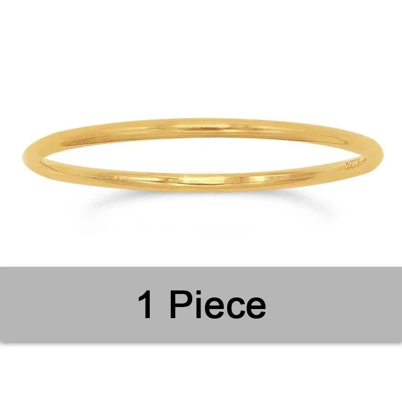 14K Gold Filled Stacking Ring Boho Gold Jewelry Minimalist Knuckle Ring Anillos Mujer Gold Accessories Bohemian Rings for Women