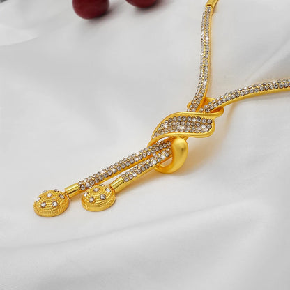 Dubai Gold Color Jewelry Sets African Indian wedding Bridal Wife gifts Necklace Bracelet Earrings ring Jewelery for Women 2022