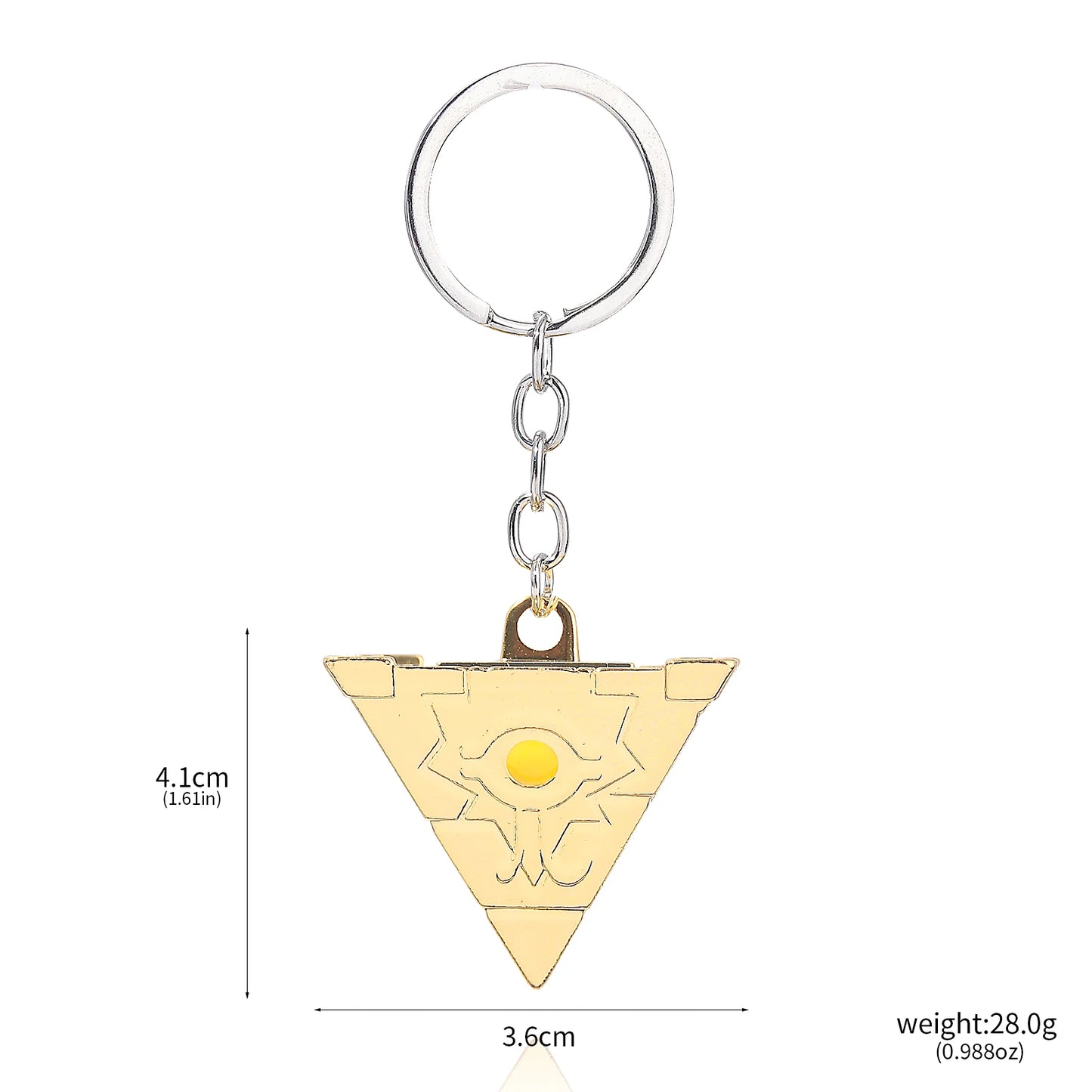 Anime Yu-Gi-Oh Keychain Yugi Muto Big Size 3D Millenium Puzzle Millennium Wheel Wisdom Pendant Keyring For Men Women Jewelry