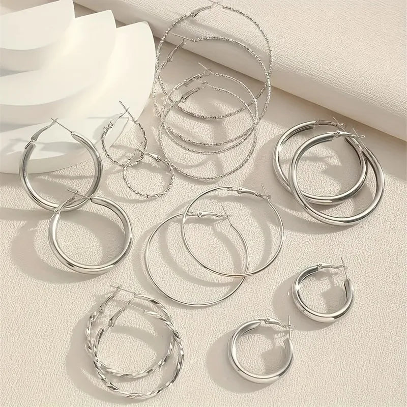 8pairs an eight-pair set of versatile dangle earrings. multiple styles for every occasion, perfect as a gift for her.