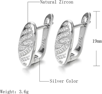 Women's Earrings Girls Jewelry Earrings Gift Luxury Leaves Drop Earrings Delicate