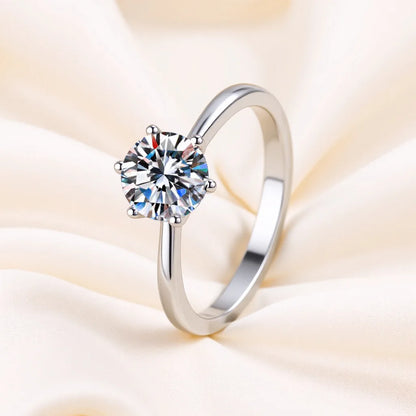 Charm 925 Sterling Silver Rings For woman Shining crystal adjustable size Fashion Gifts engagement wedding high quality Jewelry