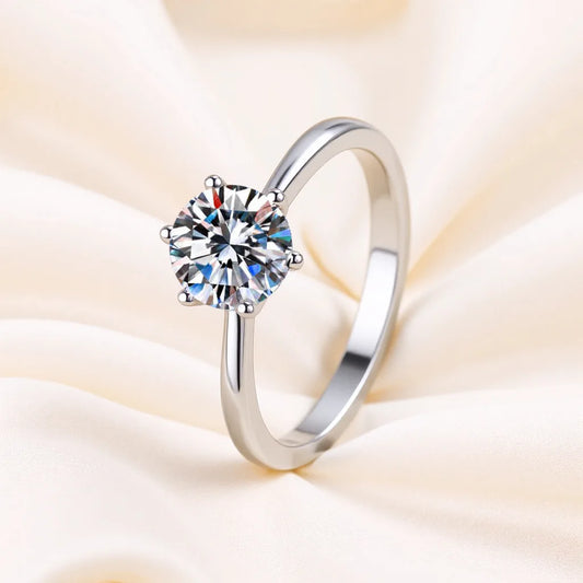 Charm 925 Sterling Silver Rings For woman Shining crystal adjustable size Fashion Gifts engagement wedding high quality Jewelry