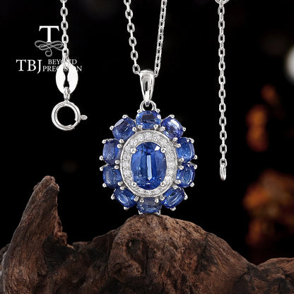 Light Luxury natural Kyanite Ring 925 sterling silver real gemstone fine jewelry for women's banquet gift