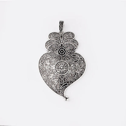 2pcs Tibetan Silver Viana Heart Charms Pendants for Necklace Jewelry Findings DIY Making