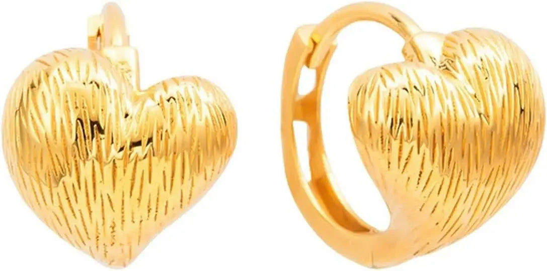 Earrings Women's Earrings Heart Autumn And Winter Retro Temperament Earrings Jewelry-Gold-Silver 925
